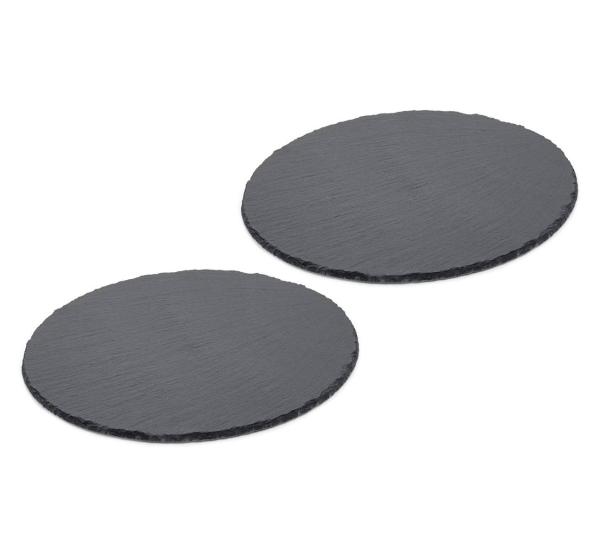 Schieferplatten rund Ø 30cm -  2erSet